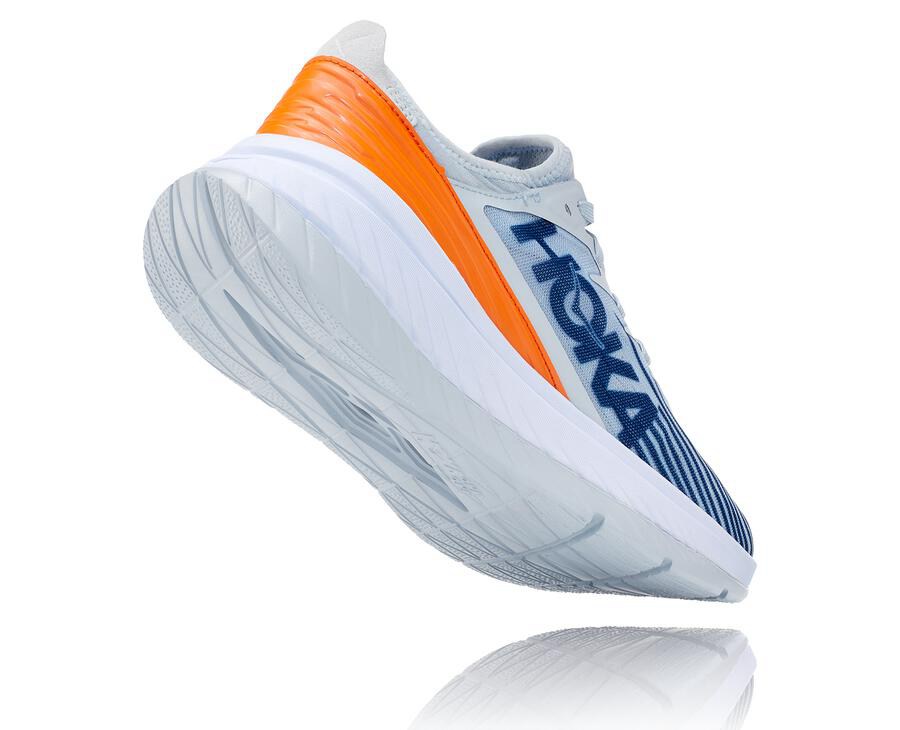 Chaussure Running Hoka One One Carbon X-Spe Homme - Blanche/Bleu - FKL-457312